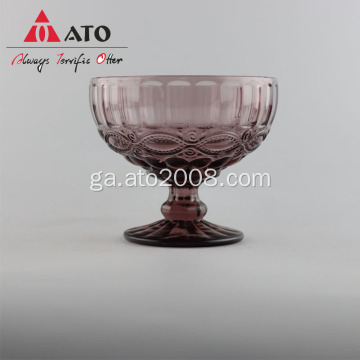 Sailéad Gloine Bowl Sailéad Sailéad uachtar reoite croith goblet